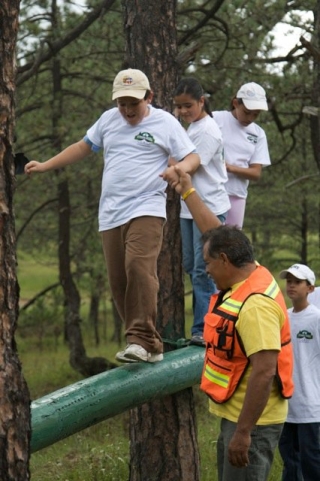 Niños en el camp